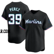 Eury Perez Men's Miami Marlins Black Limited Alternate Jersey