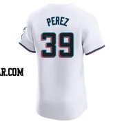 Eury Perez Men's Miami Marlins White Elite Home Jersey