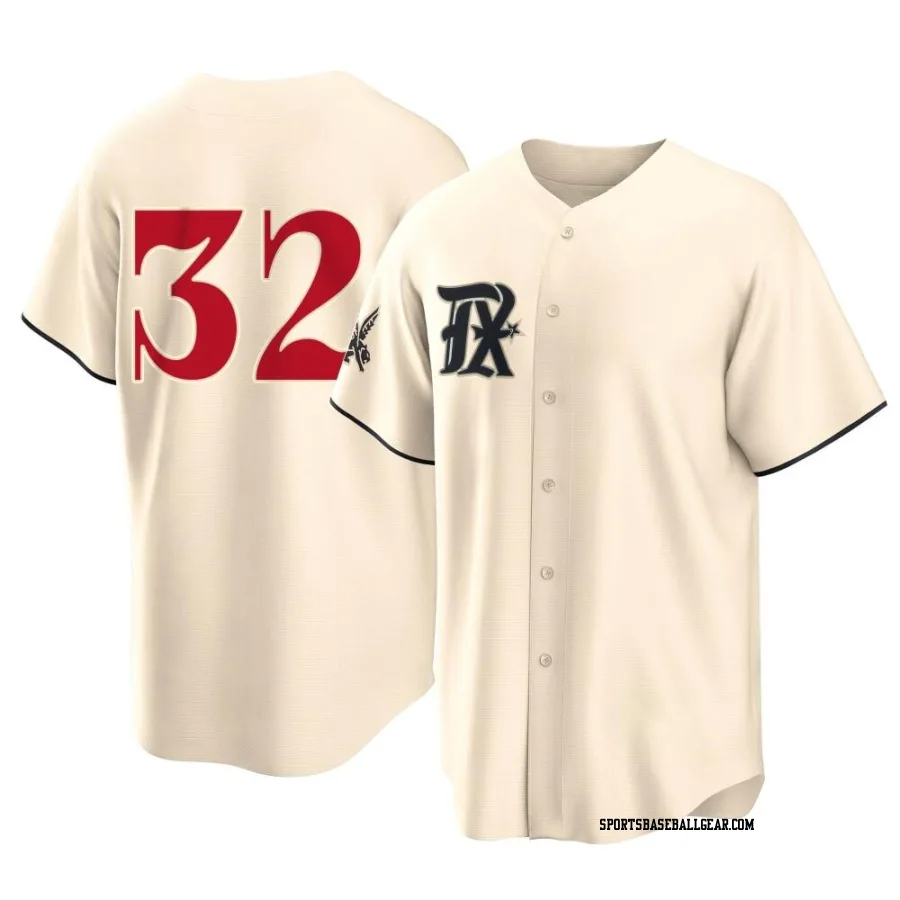 Evan Carter Men's Texas Rangers Cream Replica 2023 City Connect Jersey