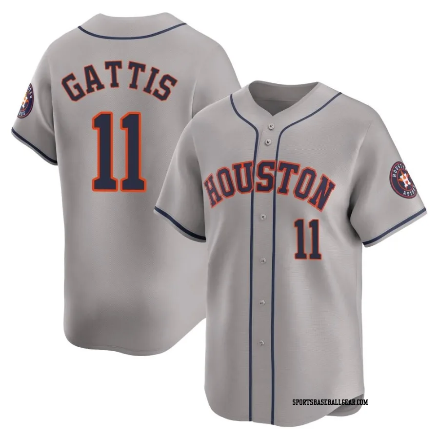 Evan Gattis Men's Houston Astros Gray Limited Away Jersey