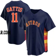 Evan Gattis Men's Houston Astros Navy Replica Alternate Jersey