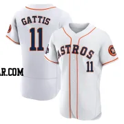 Evan Gattis Men's Houston Astros White Authentic 2022 World Series Champions Home Jersey