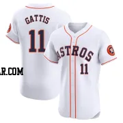 Evan Gattis Men's Houston Astros White Elite Home Jersey