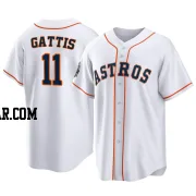 Evan Gattis Men's Houston Astros White Replica 2022 World Series Home Jersey