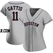 Evan Gattis Women's Houston Astros Gray Authentic Road 2020 Jersey