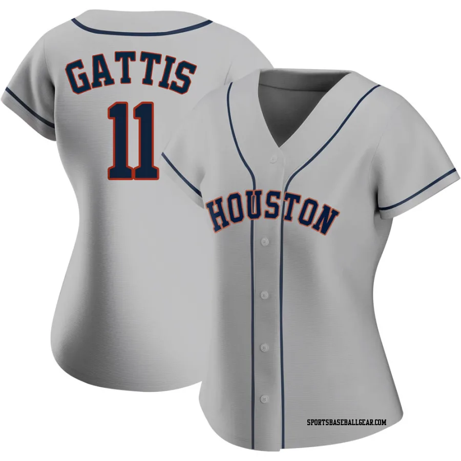 Evan Gattis Women's Houston Astros Gray Replica Road 2020 Jersey