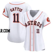 Evan Gattis Women's Houston Astros White Limited Home Jersey