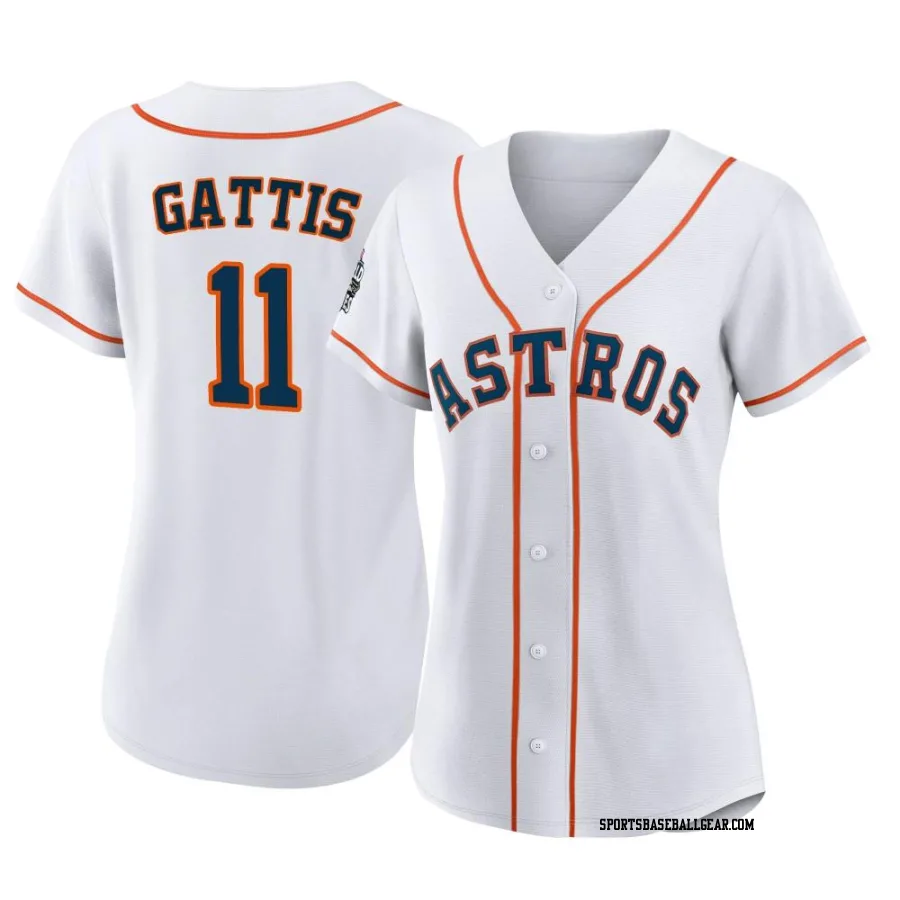 Evan Gattis Women's Houston Astros White Replica 2022 World Series Home Jersey