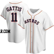 Evan Gattis Youth Houston Astros White Replica Home Jersey