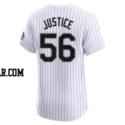 Evan Justice Men's Colorado Rockies White Elite Home Jersey