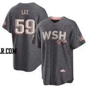 Evan Lee Men's Washington Nationals Gray Replica 2022 City Connect Jersey