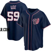 Evan Lee Men's Washington Nationals Navy Replica Alternate Team Jersey