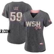 Evan Lee Women's Washington Nationals Gray Authentic 2022 City Connect Jersey