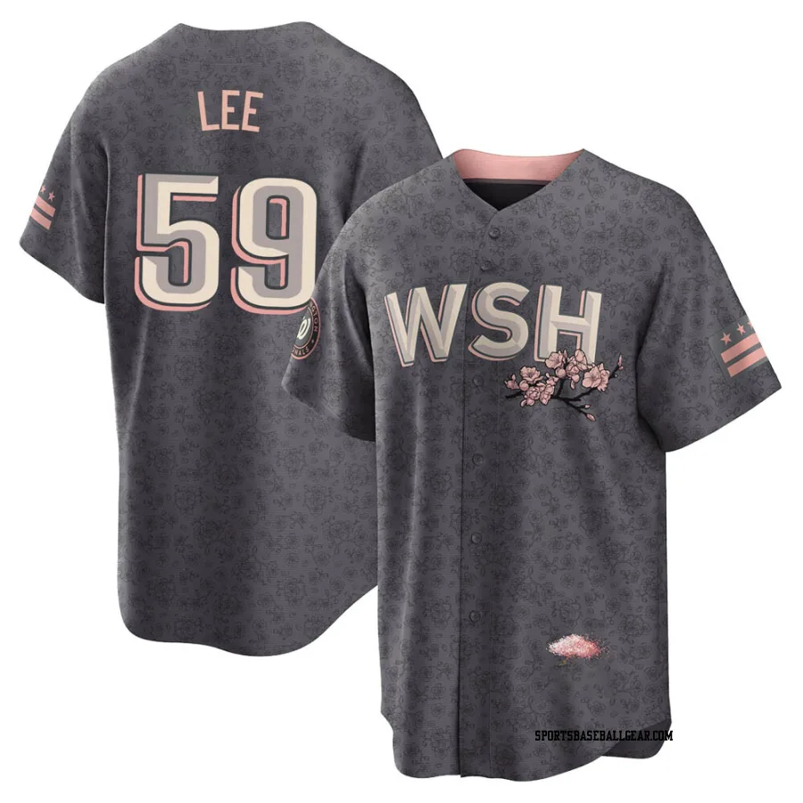 Evan Lee Youth Washington Nationals Gray Replica 2022 City Connect Jersey