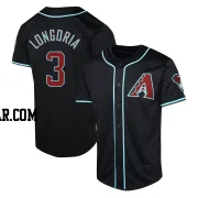 Evan Longoria Men's Arizona Diamondbacks Black Limited Alternate Jersey