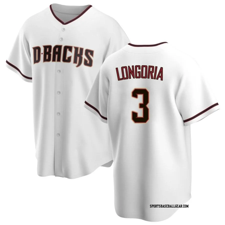 Evan Longoria Men's Arizona Diamondbacks White Replica Home Jersey