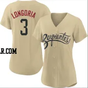 Evan Longoria Women's Arizona Diamondbacks Gold Authentic 2021 City Connect Cool Base Jersey