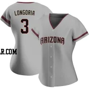 Evan Longoria Women's Arizona Diamondbacks Gray Authentic Road Jersey