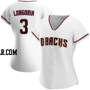 Evan Longoria Women's Arizona Diamondbacks White Authentic Home Jersey