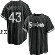 Evan Marshall Men's Chicago White Sox Black Replica 2021 City Connect Jersey