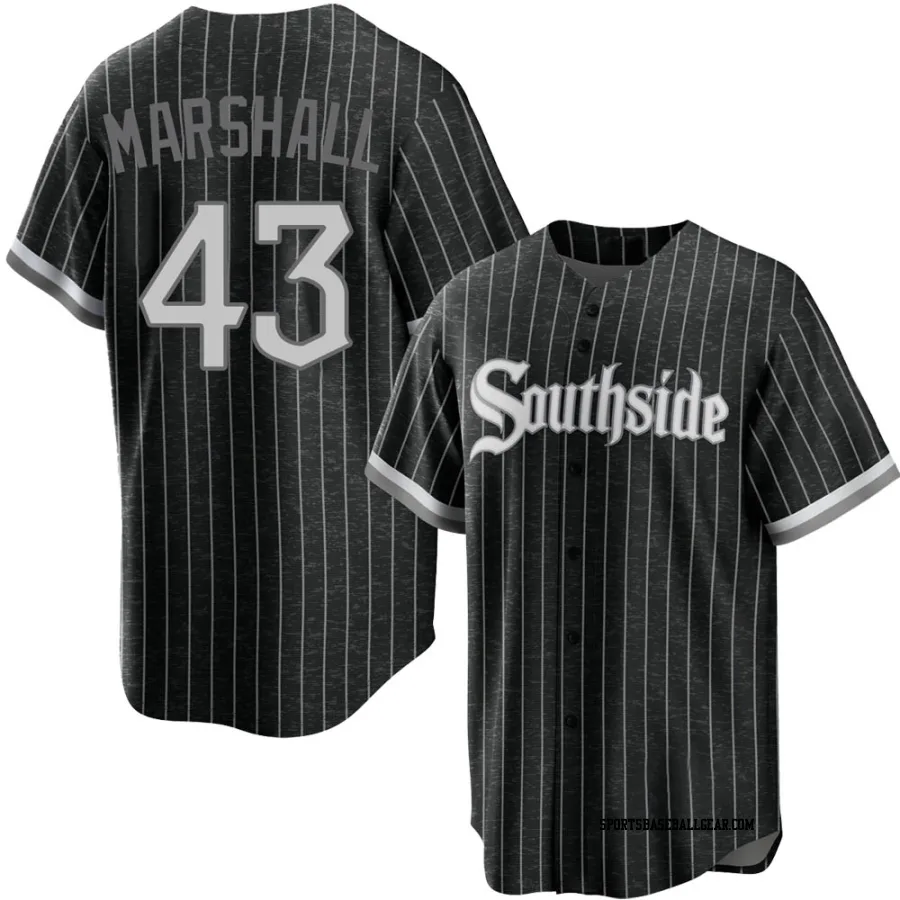 Evan Marshall Men's Chicago White Sox Black Replica 2021 City Connect Jersey