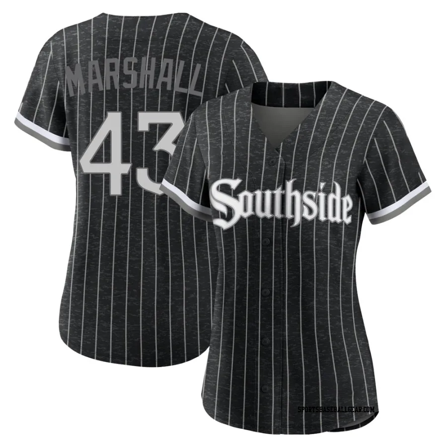 Evan Marshall Women's Chicago White Sox Black Authentic 2021 City Connect Jersey