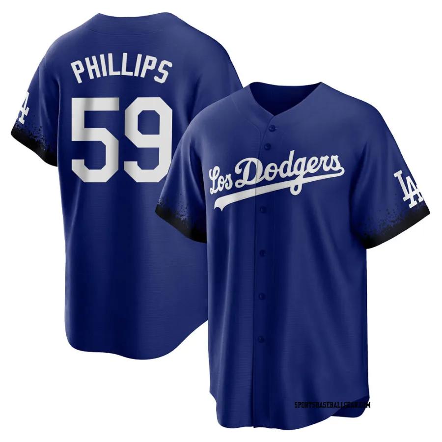 Evan Phillips Men's Los Angeles Dodgers Royal Replica 2021 City Connect Jersey