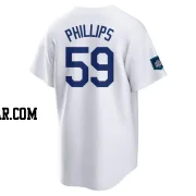 Evan Phillips Men's Los Angeles Dodgers White Replica 2024 World Tour Seoul Series Home Jersey