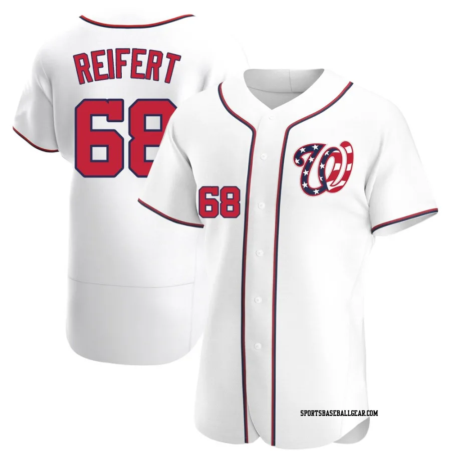 Evan Reifert Men's Washington Nationals White Authentic Alternate Jersey