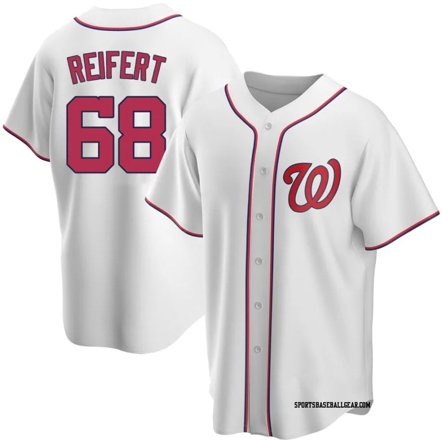 Evan Reifert Men's Washington Nationals White Replica Home Jersey