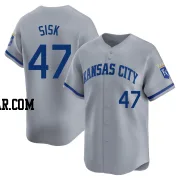 Evan Sisk Men's Kansas City Royals Gray Limited Away Jersey