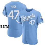 Evan Sisk Men's Kansas City Royals Light Blue Authentic 2022 Alternate Jersey