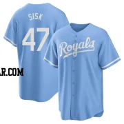 Evan Sisk Men's Kansas City Royals Light Blue Replica 2022 Alternate Jersey