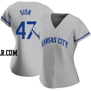 Evan Sisk Women's Kansas City Royals Gray Replica 2022 Road Jersey