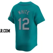 Evan White Men's Seattle Mariners Aqua Limited Alternate Jersey