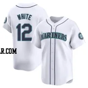 Evan White Men's Seattle Mariners White Limited Home Jersey