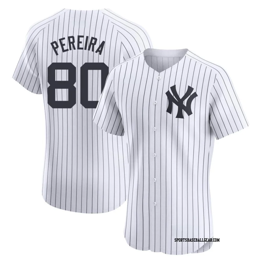 Everson Pereira Men's New York Yankees White Elite Home Jersey