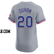 Ezequiel Duran Men's Texas Rangers Gray Elite Road Jersey