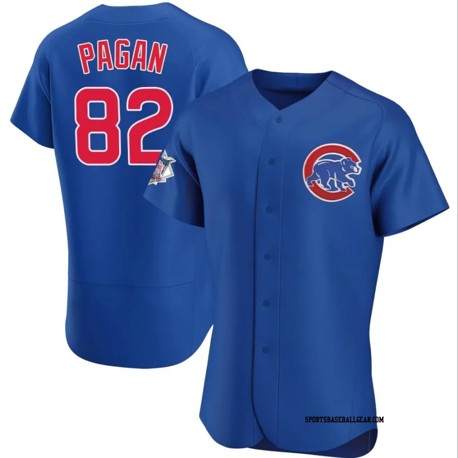 Ezequiel Pagan Men's Chicago Cubs Royal Authentic Alternate Jersey