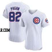 Ezequiel Pagan Men's Chicago Cubs White Elite Home Jersey