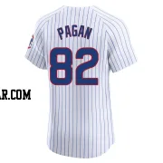 Ezequiel Pagan Men's Chicago Cubs White Elite Home Jersey