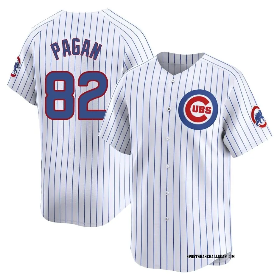 Ezequiel Pagan Men's Chicago Cubs White Limited Home Jersey