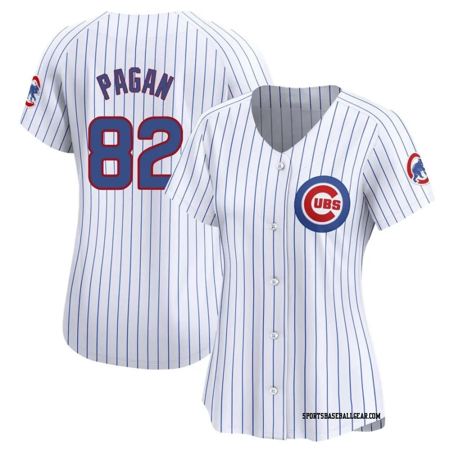 Ezequiel Pagan Women's Chicago Cubs White Limited Home Jersey