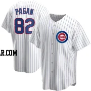 Ezequiel Pagan Youth Chicago Cubs White Replica Home Jersey