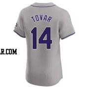 Ezequiel Tovar Men's Colorado Rockies Gray Elite Road Jersey