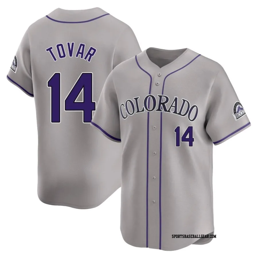 Ezequiel Tovar Men's Colorado Rockies Gray Limited Road Jersey