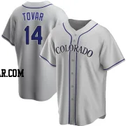 Ezequiel Tovar Men's Colorado Rockies Gray Replica Road Jersey