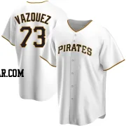 Felipe Vazquez Men's Pittsburgh Pirates White Replica Home Jersey