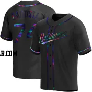 Felix Bautista Men's Baltimore Orioles Black Holographic Replica Alternate Jersey