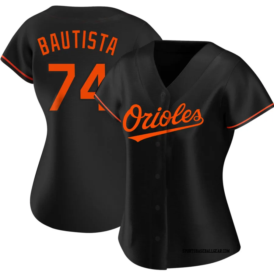 Felix Bautista Women's Baltimore Orioles Black Replica Alternate Jersey